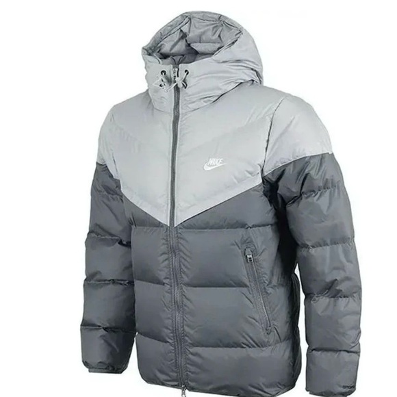 Nike Other - Nike Men's XXL Two-Tone Gray Puffer Jacket NWT